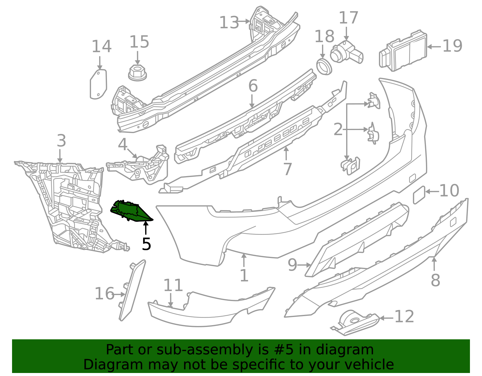 2022-2025 BMW Rear Support Bezel 66-31-8-098-226 | BMW Parts Online Hub