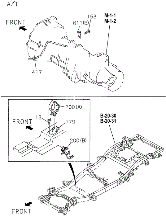 AT Sensor Brackets for 1997 Honda Passport #0
