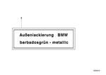 51142121228 - Equipment Parts: Label for BMW Image