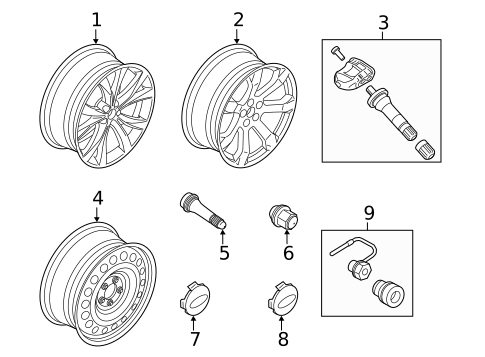Tire Pressure Monitor Components for 2023 Ford Escape #3