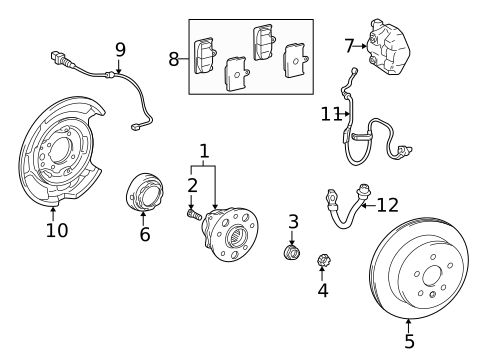 Anti-Lock Brakes for 2002 Lexus LS430 #1