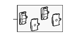 446650091 - : Disc Brake Pad Set Rear for Lexus Image