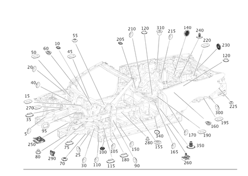 Expansion Plugs, Grommets for 2025 Mercedes-Benz E450 #0