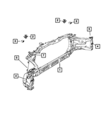 6104370AA - Cooling: Hex Head Bolt And Coned Washer for Chrysler: 200, Pacifica, Sebring, Town &amp; Country, Voyager | Dodge: Avenger, Charger, Dart, Durango, Grand Caravan, Journey, Nitro, Ram 1500, Ram 2500, Ram 3500 | Fiat: 500 | Jeep: Cherokee, Compass, Gladiator, Grand Cherokee, Grand Cherokee L, Grand Cherokee WK, Grand Wagoneer, Liberty, Patriot, Renegade, Wagoneer, Wrangler, Wrangler JK | Ram: 1500, 1500 Classic, 2500, 3500, C/V, ProMaster 1500, ProMaster 2500, ProMaster 3500 Image