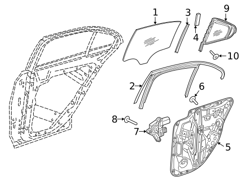 Rear Door for 2021 Mercedes-Benz E350 #0