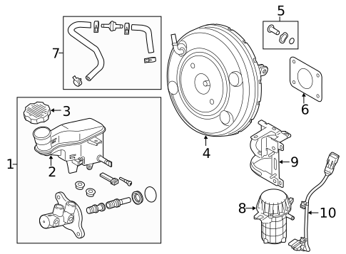 Master Cylinder - Components On Dash Panel for 2017 Kia Forte5 #0
