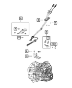 68201219AA - C635; 6-Speed; Manual Transaxle: Cable Retainer for Fiat: 500L, 500X | Jeep: Renegade Image