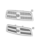 55372059AA - Exterior Ornamentation: Radiator Grille for Mopar Image