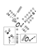 5015875AA - Front Suspension &amp; Drive: Pinion Shim Package for Mopar Image