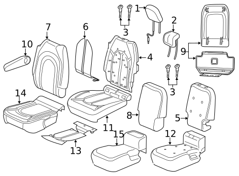 Second Row Seats for 2022 Chrysler Pacifica #1