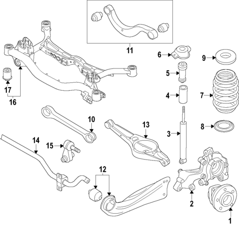 Rear Suspension for 2022 Audi Q3 #1