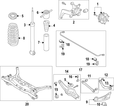 Rear Suspension for 2021 Hyundai Kona Electric #0