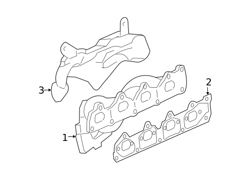 Exhaust Manifold for 2011 Chevrolet HHR #0