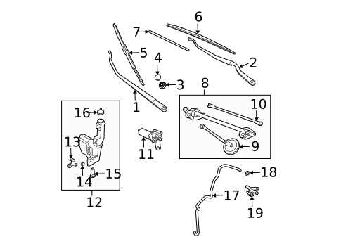 Wiper & Washer Components for 2019 Nissan Armada #4