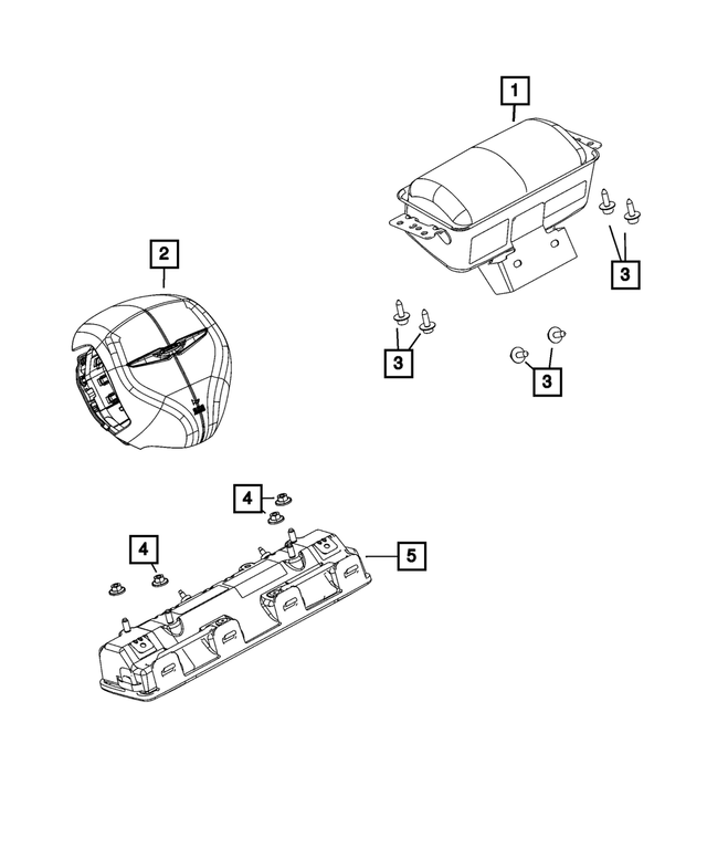 6RS491X9AB - Restraints: Driver Air Bag for Mopar Image