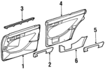 12672085707147 - Body: Front Door Trim for Mercedes-Benz Image