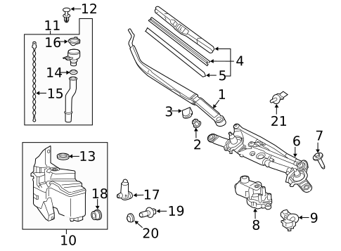 Wiper & Washer Components for 2022 Toyota Corolla #3