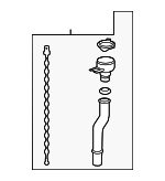 8530102050 - : 2014-2024 Toyota Corolla - Washer Fluid Reservoir Filler Pipe for Toyota: Corolla Image