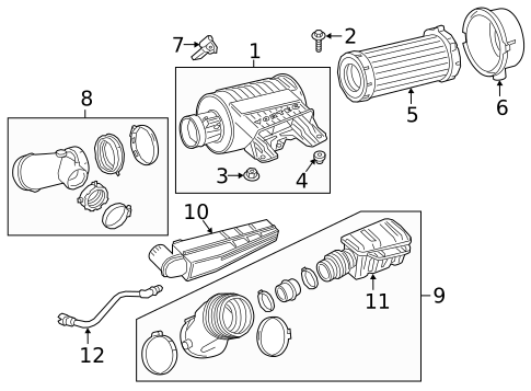 Air Intake for 2017 GMC Savana 2500 #0