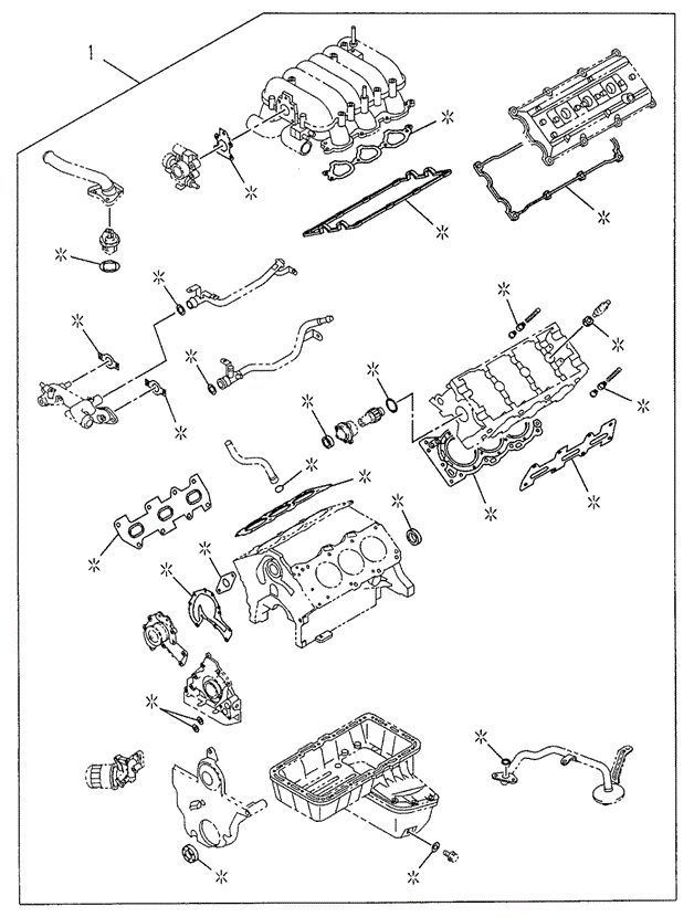 Engine Gasket Kit for 1998 Acura SLX #0