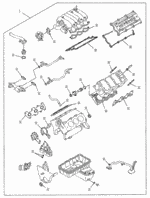 5878130530 - Engine: GASKET SET, ENGINE OVERHAUL for Acura Image