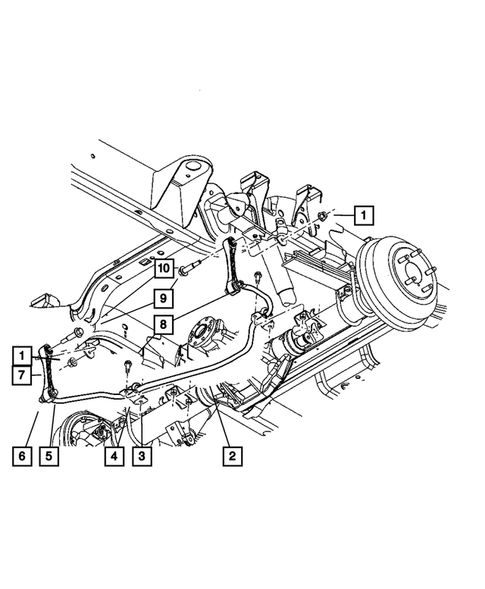 Rear Stabilizer for 2007 Dodge Dakota #0
