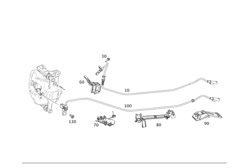 Front Axle Wiring for 2018 Mercedes-Benz GLA250 #0