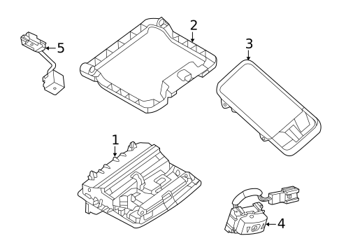 Overhead Console for 2019 Nissan Rogue #0