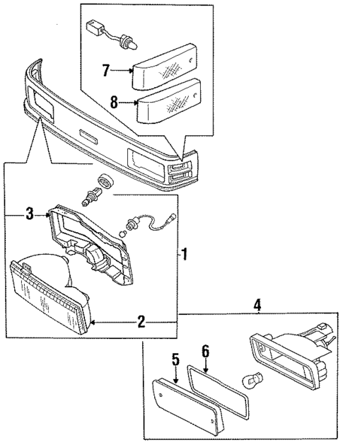 Side Marker Lamps for 1987 Nissan Van #0