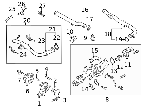 Turbocharger & Components for 2020 Kia Stinger #2