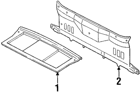 Interior Trim - Rear Body for 1992 Ford Escort #1