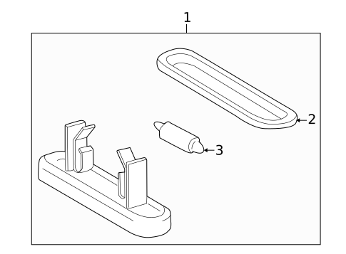 License Lamps for 2000 Mercedes-Benz C230 #0