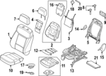 MU5Z1565500D - Body: Lumbar Adjuster for Ford Image