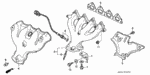 18115P00004 - Engine: GASKET, EX. MANIFOLD (ISHINO GASKET) for Honda Image