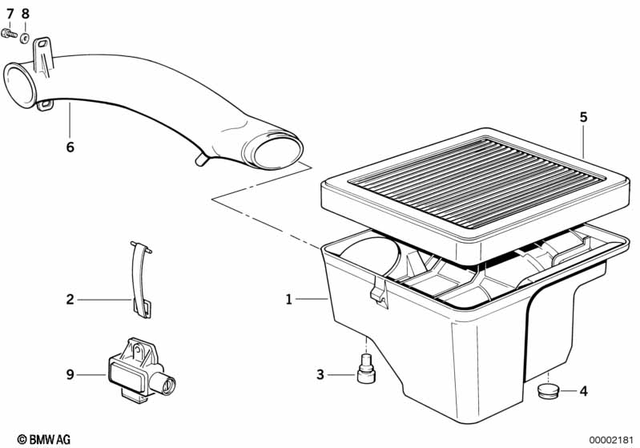 13721460339 - Fuel System: Air Cleaner Housing Bottom -  for BMW-Motorrad Image