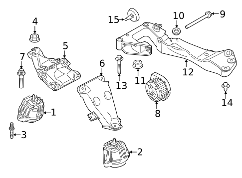 Engine & Trans Mounting for 2018 BMW 440i xDrive Gran Coupe #0