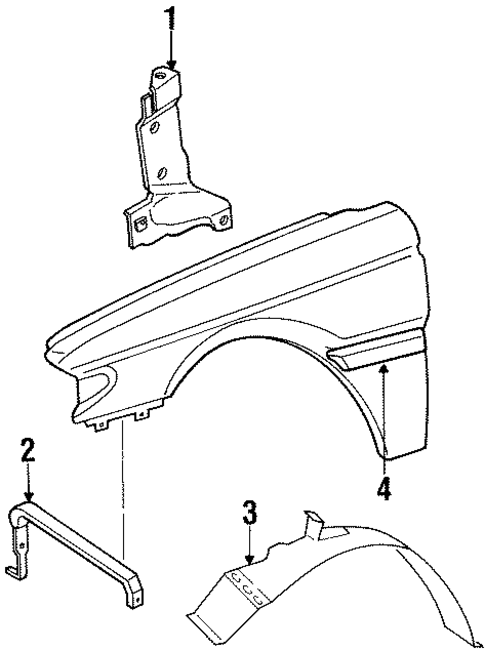 Fender & Components for 1986 Isuzu I-Mark #0