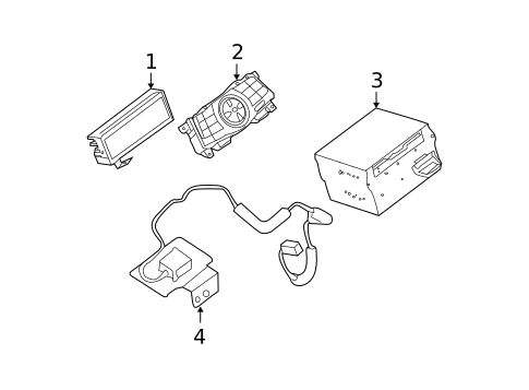Navigation System Components for 2009 Nissan Maxima #0