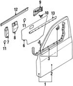 8085079914 - : Weatherstrip Clip for INFINITI: G20 Image