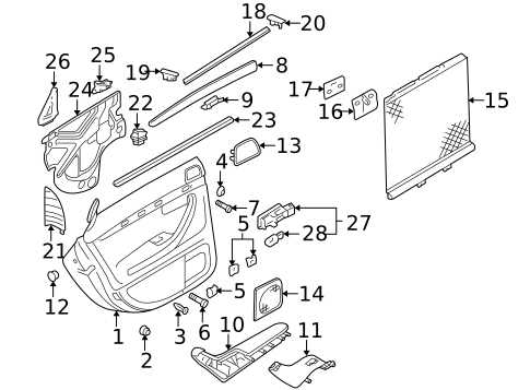 Interior Trim - Quarter Panels for 2007 Audi A4 Quattro #2