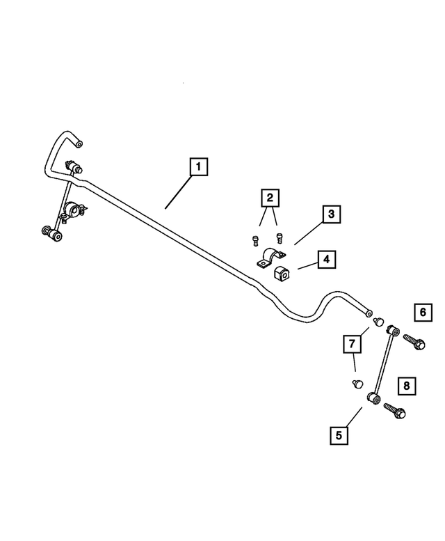 « 4766864AD – Rear Suspension : Susp Arrière Barre Stabilisatrice pour Mopar Image »