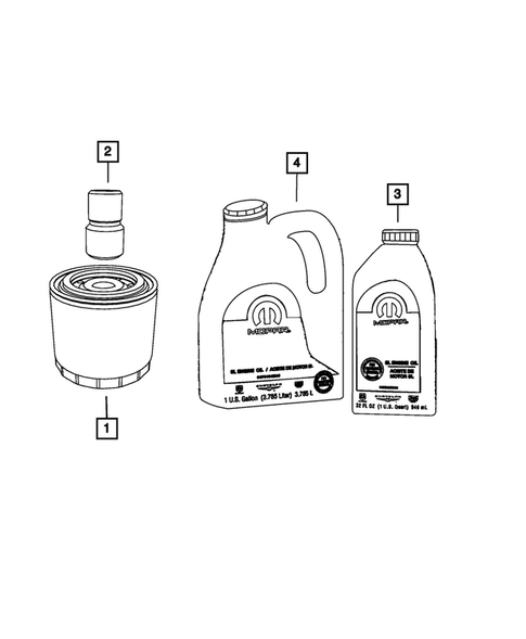 Engine Oiling, Oil Pan and Indicator (Dipstick) for 2009 Dodge Challenger #2