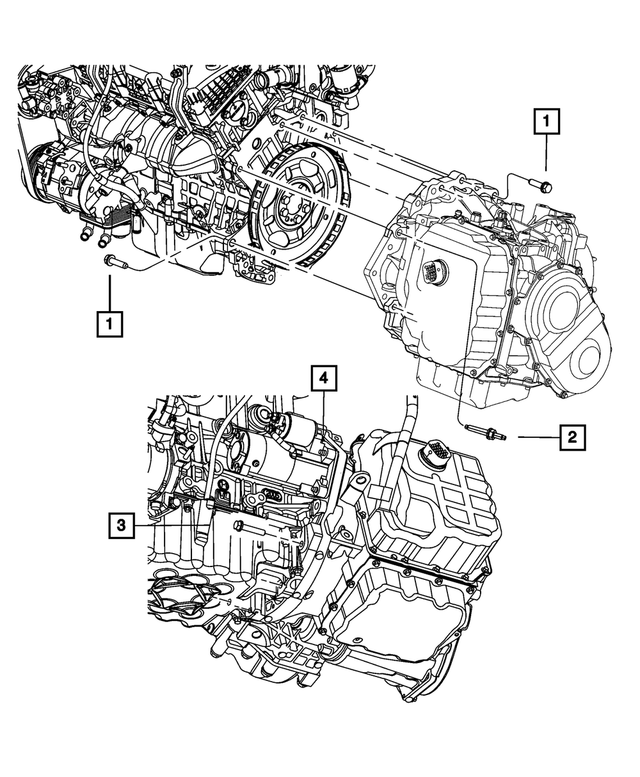 6509977AA - 62TE; 6-Speed; Automatic Transaxle: Double Ended Stud for Mopar Image