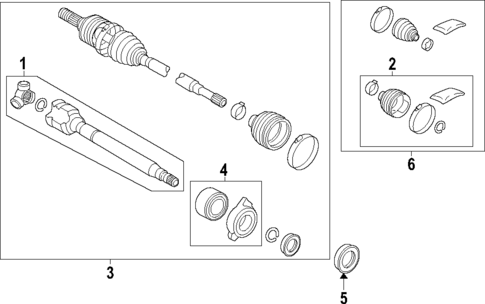 Axle Shafts & Joints for 2024 Lexus TX550h+ #0