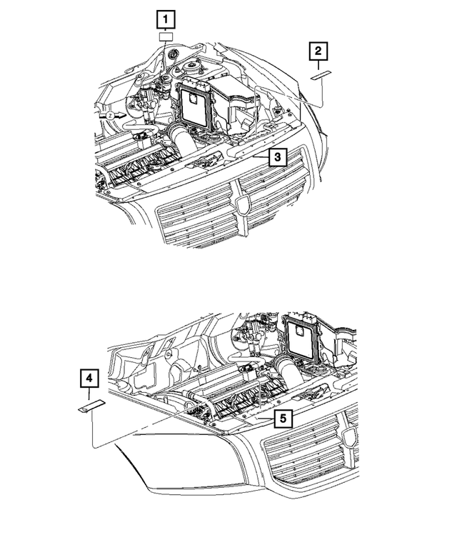 68213176AA - Labels: Coolant System Cap Label for Mopar Image