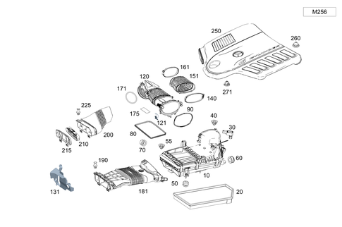 Air Intake, Gasoline Vehicles for 2022 Mercedes-Benz GLS450 #0