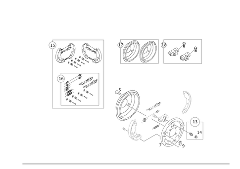 Rear Wheel Brake for 2019 Smart EQ fortwo #0