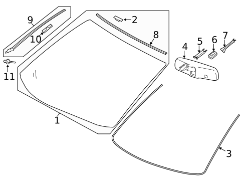 Reveal Moldings for 2019 Toyota Highlander #0