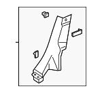 DS7Z5431013AF - : Lower Quarter Trim for Ford: Fusion Image