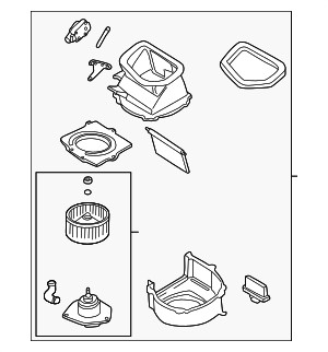 272005W60A - : Blower Assembly for Nissan: Pathfinder Image